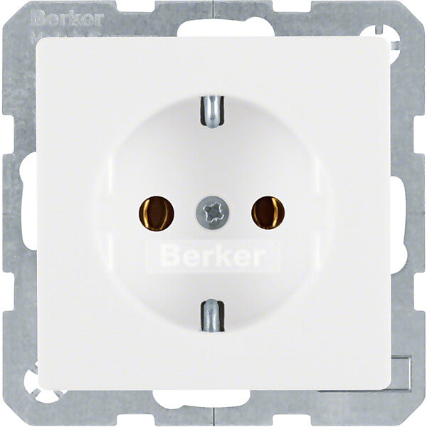 Hager/Berk SCHUKO-Steckdose polarweiss samt 47436089